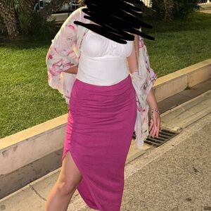Forever 21 Magenta Knit skirt